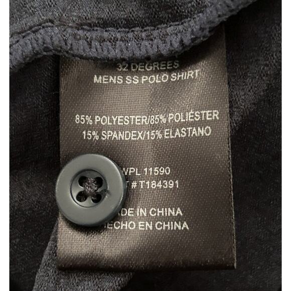 NWT 32 Degrees Lightweight Blue Polo Shirt Small - Picture 7 of 7